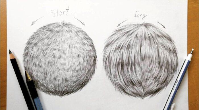 Рисование меха и волос