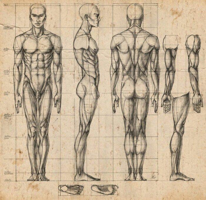анатомия в рисунке