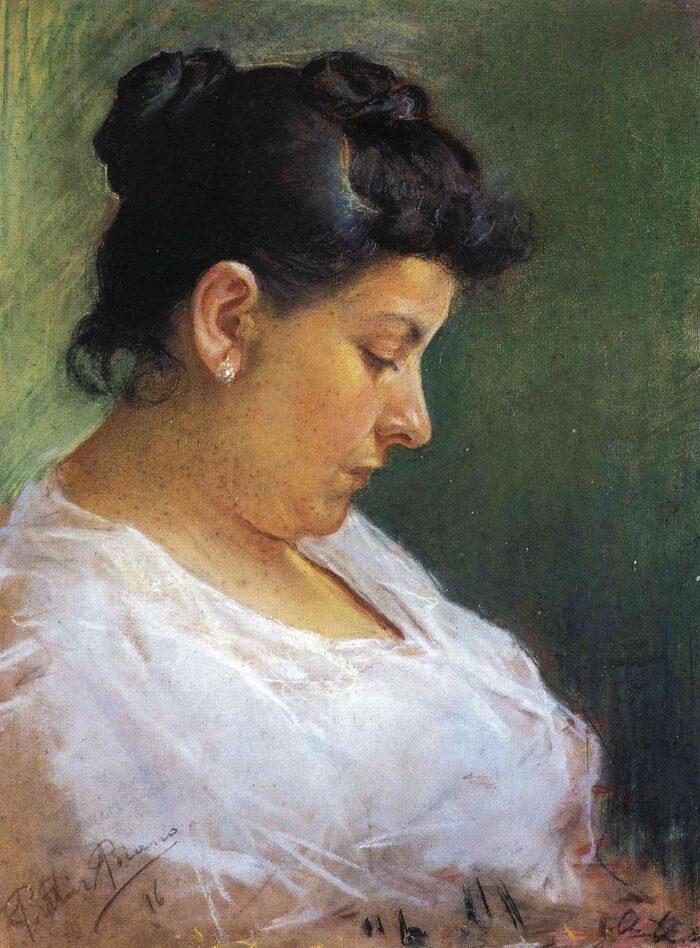 Портрет матери художника 1896г